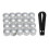 17mm Universal Lug Nut Covers Silver - 4x20pcs Wheel Screw Protector Caps 6