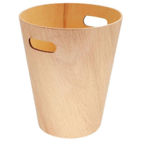 Small Wooden Desk Garbage Bin for Office and Home Use 2