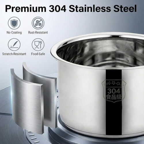 Stainless Steel Rice Cooker Inner Pot Replacement Electric-D 1