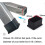 12 Pack Black Felt Pads 30x15mm, Rectangular Rubber Protector Caps for Table Legs 5