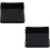 12 Pack Black Felt Pads 30x15mm, Rectangular Rubber Protector Caps for Table Legs 6