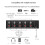 Audio Splitter 1X4 Audio Distributor for PC DVD EU Plug 5