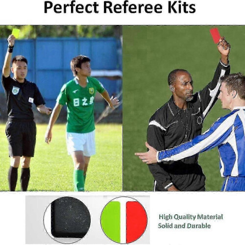 UEFA-Compliant Referee Flag Set with Match Cards & Durable Coaching Whistle 2