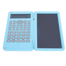 Calcolatrice scientifica blu da 6 pollici, LCD a 2 righe, 165 mAh