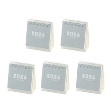 Small 2026 Desktop Calendar 17 Month Runs from Aug 2025 to-grey