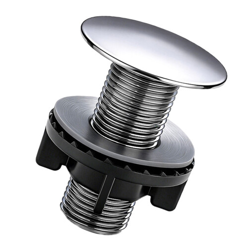Sink Plug Hole Cover Replacement Washbasin-bright silver L