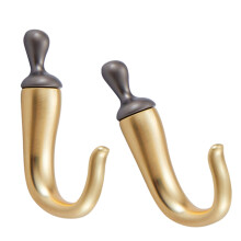 Practical Pepper Shaped Wall Hook Zinc Alloy Wall-gray gold