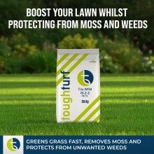 ToughTurf Trio - Lawn Feed Weed and Moss Killer - 20kg Bag - Powerful
