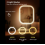 2PCS (1 x LED Vanity Mirror with Light 2
