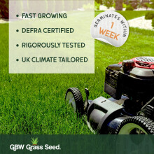 GBW Grass Seed - Quality Lawn Seed 1.5kg - Covers up to 90 m2 (968 ft2) New Lawns - Fast Growing & Rapid Germination