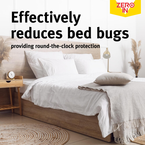 Zero In Bed Bug Trap - 5-Pack, Ready-To-Use, Poison-Free Treatment, Bed Bug Detector, Monitors Infestation 2