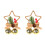 Kerstbelletjesset – Rood/Goud/Wit, 10x14cm, 1