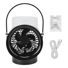 Humidifying Fan350ml USB Portable with3Speeds & Light