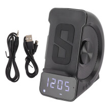 3-in-1Bluetooth Speaker Alarm Clock with Wireless Charging