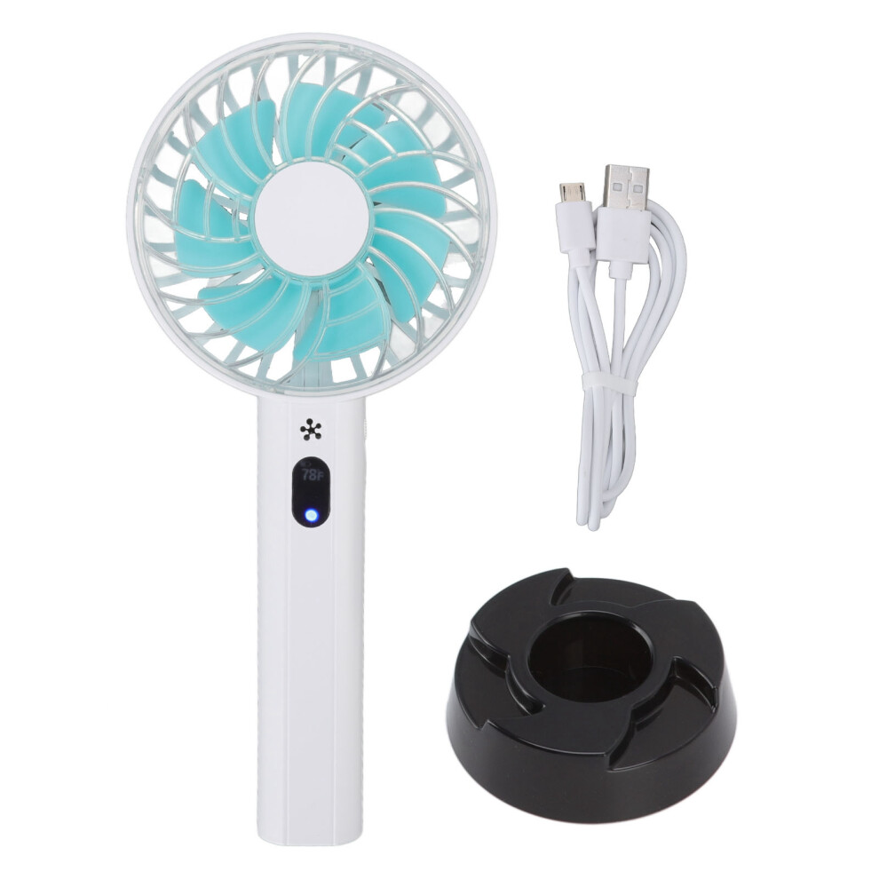 Handheld Fan With3speeds, Usb Rechargeable, 2000Mah 9058772671868