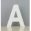 Lettre décorative en bois 15 cm blanche 1