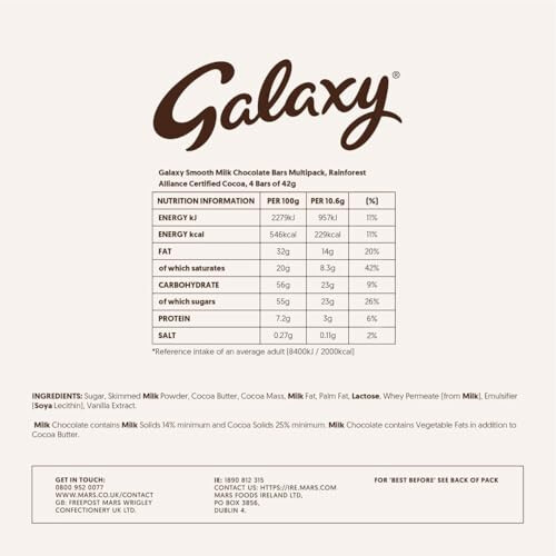 Galaxy Galaxy Smooth Milk Chocolate 24 x 42 g 2