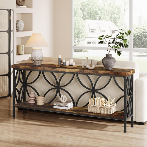 Tribesigns Tribesigns Console Table with Shelf, 160 cm Narrow Coffee Table, Hallway Table 2