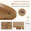 Tribesigns Tribesigns Round Dining Table, 120 cm Dining Table for 4 People 3