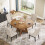 Tribesigns Tribesigns Round Dining Table, 120 cm Dining Table for 4 People 6