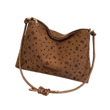 2026 Large Capacity Corduroy Shoulder Bag For Women-brown