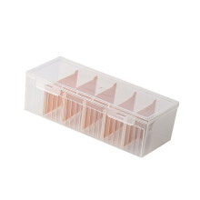 Plastic Card Holders Box Includes Lid and 5 Dividers-cheng she