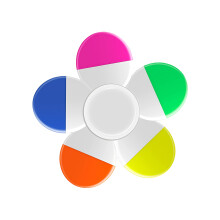 Fluorescent Highlighter Pen Spinner-Fluorescent color