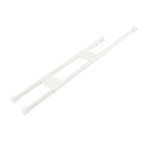 Adjustable Fridge Bar Telescopic Designs-1 set white 50 to 90
