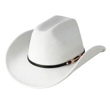 Fashion Western Top Hat for Commuting Leisure Ethnic-White