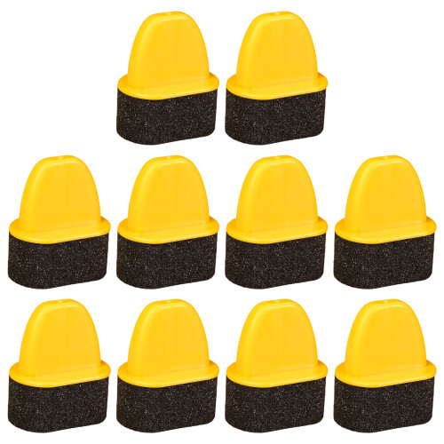 10Pcs Shoe Care Sponge Applicator Ergonomic Handle Portable Shoe