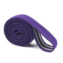 Portable Long Resistance Band Yoga Stretch Toning Pull-Purple