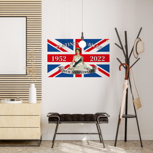 Elizabeth II Queen Flagge 90x150cm Polyester Outdoor 2