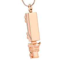 Collier commémoratif en acier inoxydable, souvenir de-or rose