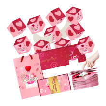 Paquet de 18 coffrets cadeaux pop-up personnalisables,-1 1