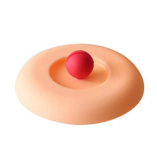 Couvercle de tasse en silicone avec porte-cuillère 10 cm
