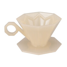 Harpikskeglekaffedrypper med ergonomisk håndtak
