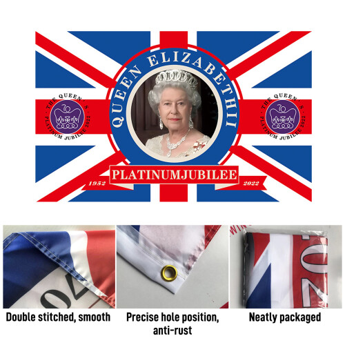 Drapeau de la reine Elizabeth II, polyester 90 x 150 cm 1