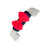 Car Roof Handle Protector Cover Bowknot Pattern Covers-black red 1