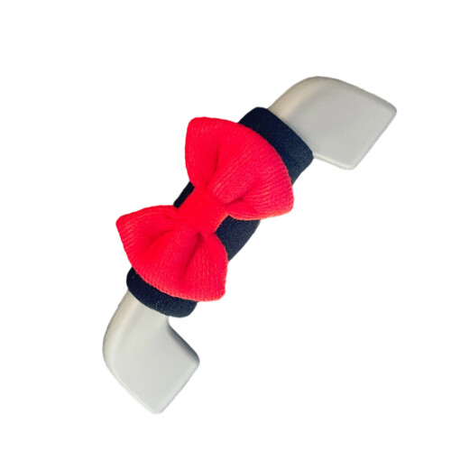 Car Roof Handle Protector Cover Bowknot Pattern Covers-black red