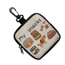 Hondensnackzakje, hondentrainingstraktatiezak,-wit mijn snacks