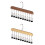Multifunctionele houten kledinghanger met 10 verstelbare clips-A 2