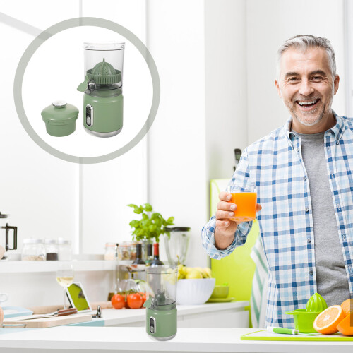 Lightweight Green Citrus Squeezer with Easy Clean Electric Juicer 2