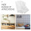 12Pcs Durable Pet Tile Stickers Light Grey for Bathroom Kitchen Walls 5