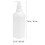 8Pcs Refillable White Bottles with Pump for Shampoo Liquid Soap 2