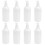 8Pcs Refillable White Bottles with Pump for Shampoo Liquid Soap 6