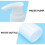 8Pcs Refillable White Bottles with Pump for Shampoo Liquid Soap 8