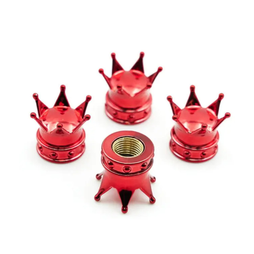 Quick Change Leak Proof Motorcycles Chrome Finish Tire-Red