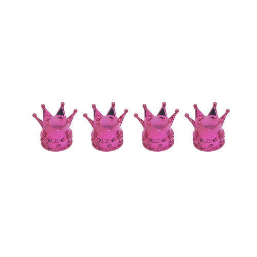 Leak Proof Decorative Crown Style Valves Cap Enhancing-rose red