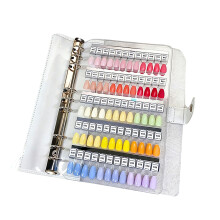 Detachable Tip Nail Polishing Preview Book 120 Color-Clear