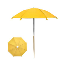 Decorative Garden Flower Plant Umbrellas Sun Rain Cover-Yellow